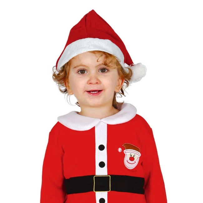 Costume Babbo Natale Rosso E Bianco Da Bebè 4 Costume Babbo Natale Rosso E Bianco Da Bebè - immagine 2