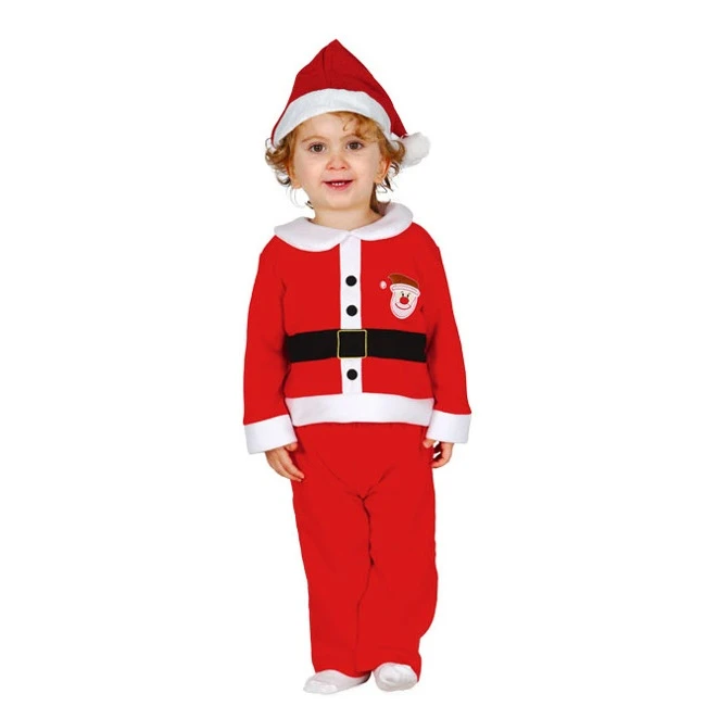 Costume Babbo Natale Rosso E Bianco Da Bebè 3 Costume Babbo Natale Rosso E Bianco Da Bebè