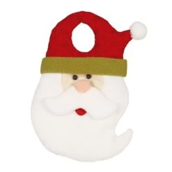 Decorazione Pomello Porta Con Babbo Natale - 25 Cm