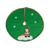 Tappeto Albero Natale Verde Con Babbo Natale - 90 Cm -Vendite Costumi 022345