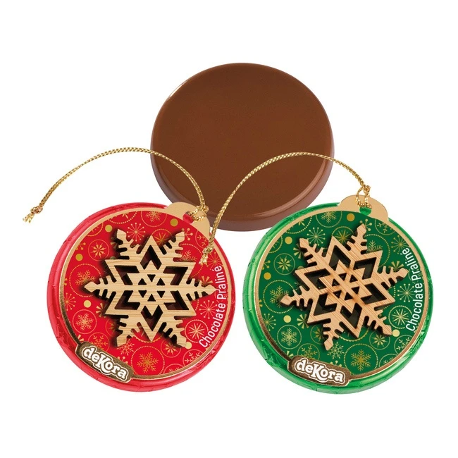 Decorazione Di Cioccolato Albero Di Natale Da 24 G - Dekora - 1 Unitá 2 Decorazione Di Cioccolato Albero Di Natale Da 24 G - Dekora - 1 Unitá