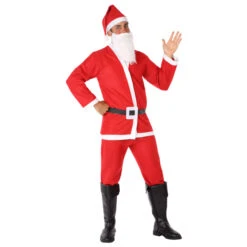 Costume Completo Da Babbo Natale Per Adulto