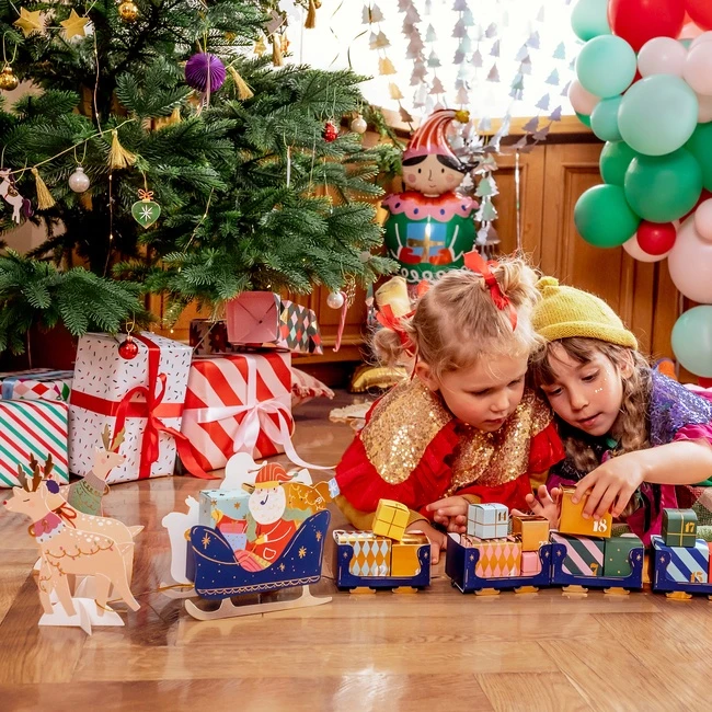 Calendario D'Avvento Slitta Di Babbo Natale 5 Calendario D'Avvento Slitta Di Babbo Natale - immagine 3