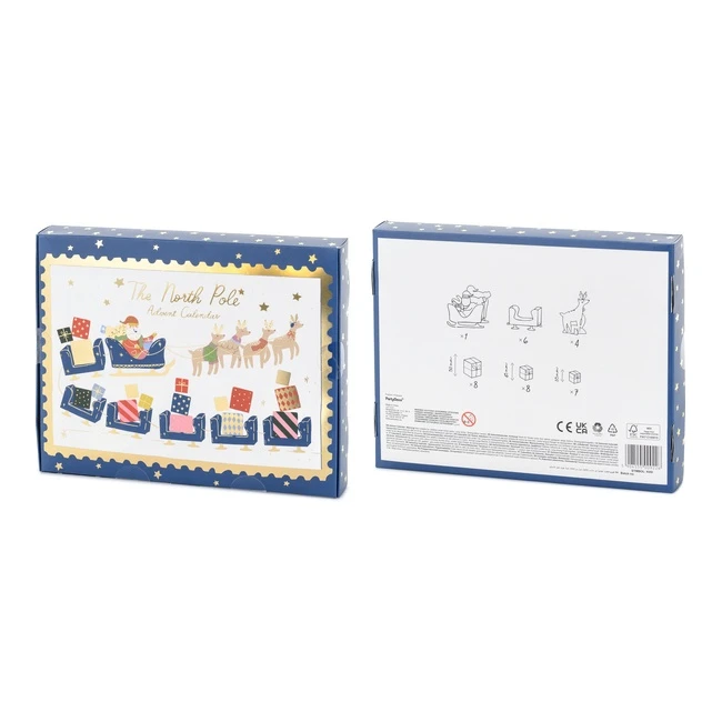 Calendario D'Avvento Slitta Di Babbo Natale 6 Calendario D'Avvento Slitta Di Babbo Natale - immagine 4