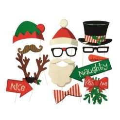 Kit Photo Booth Di Natale - 13 Unità