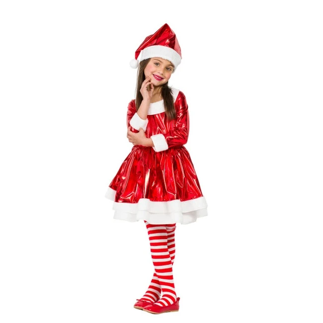 Costume Babbo Natale Elegante Da Bambina 3 Costume Babbo Natale Elegante Da Bambina