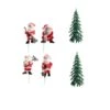 Cake Topper Babbo Natale - Dekora - 6 Unità -Vendite Costumi 270546
