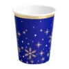 Bicchieri Di Natale Blu Notte 270 Ml - 6 Unità -Vendite Costumi 2DDE