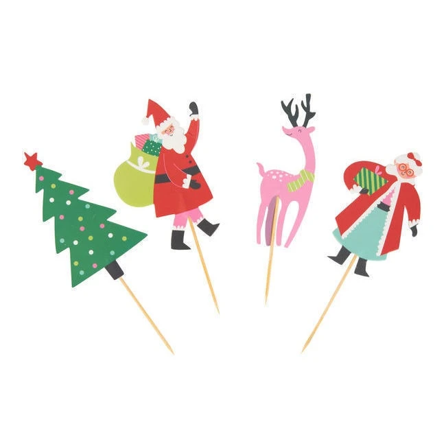 Capsule Per Cupcake Con Picking Di Babbo Natale - 24 Pz. 4 Capsule Per Cupcake Con Picking Di Babbo Natale - 24 Pz. - immagine 2