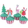Capsule Per Cupcake Con Picking Di Babbo Natale - 24 Pz. -Vendite Costumi 3AWN