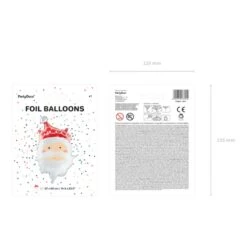 Palloncino Testa Babbo Natale Da 37 X 60 Cm - PartyDeco -Vendite Costumi 49BT 2