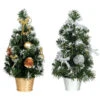 Albero Di Natale Innevato E Decorato 30 Cm -Vendite Costumi 4YT4