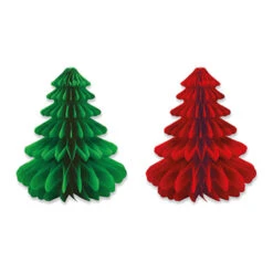 Decorazione Albero Di Natale Nido D'ape Assortito Da 30 Cm - Maxi Products - 1 Unità