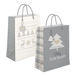 Borsa Regalo Buon Natale Nordico Da 45 X 10 X 33 Cm - 1 Unità