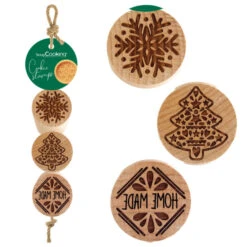 Timbri In Legno Disegni Natale - Scrapcooking - 3 Unità