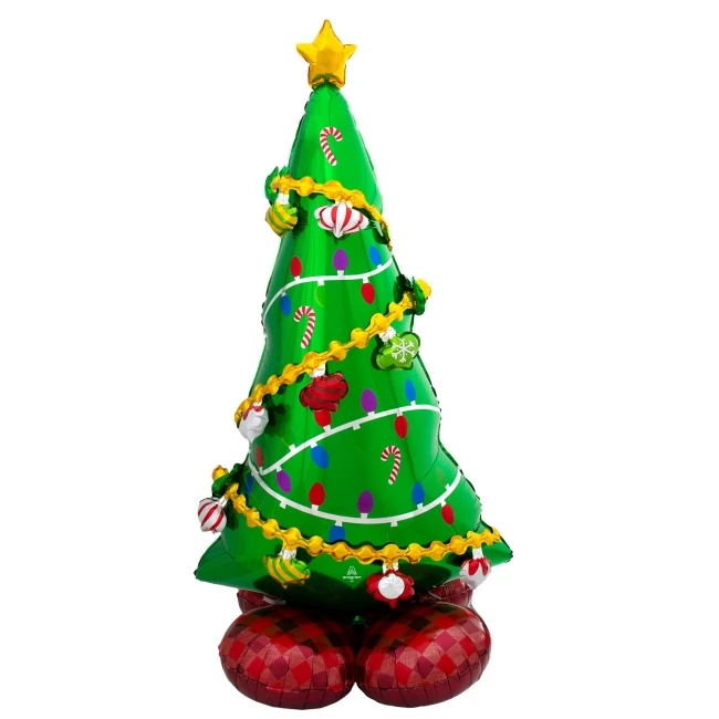 Palloncino Gigante Albero Di Natale Da 78 X 149 Cm - Anagram 3 Palloncino Gigante Albero Di Natale Da 78 X 149 Cm - Anagram