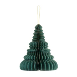 Decorazione Albero Di Natale Nido D'ape Verde Bottiglia - 20 Cm - 1 UnitÃ