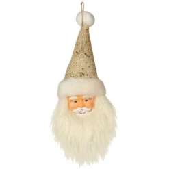 Decorazione Faccia Babbo Natale - 17 Cm