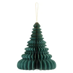 Decorazione Albero Di Natale Nido D'ape Verde Bottiglia - 24 Cm - 1 UnitÃ