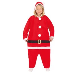 Costume Babbo Natale Con Cappuccio Infantile