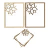 Shaker Di Stelle Di Natale In Legno Con Cornice E Acetato 22,5 X 18 Cm - Artis Decor - 2 Pz.