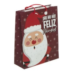 Sacchetto Regalo Babbo Natale 45 X 33 X 10 Cm - 1 Pz.