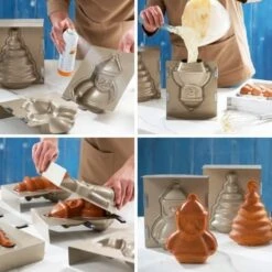 Stampo In Metallo Babbo Natale 3D Da 22 Cm - Decora -Vendite Costumi DQI4 2