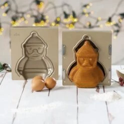 Stampo In Metallo Babbo Natale 3D Da 22 Cm - Decora -Vendite Costumi DQI4 3