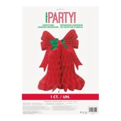 Decorazione Campana Di Natale Nido D'ape - 39,37 Cm - 1 Unità -Vendite Costumi E0OZ 1