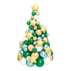 Ghirlanda Di Palloncini Per Albero Di Natale Con Stelle - Oh Yeah! - 121 Pezzi