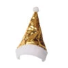 Cappello Da Babbo Natale Con Paillettes Dorate - 62 Cm