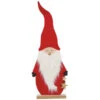 Statuetta Di Babbo Natale In Legno E Feltro Da 75 Cm -Vendite Costumi FTRV