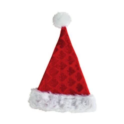 Cappello Di Babbo Natale Stampato Da 52 Cm