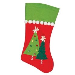 Calza Natalizia Albero Di Natale Da 50 Cm