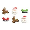 Decorazioni Di Zucchero Babbo Natale Renne E Slitte - Decora - 6 Unità