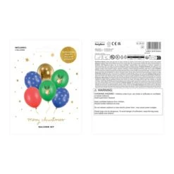 Palloncini In Lattice Buon Natale 30 Cm - PartyDeco - 6 Pz. -Vendite Costumi HHZX 2