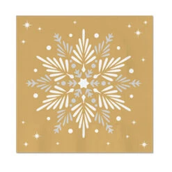 Tovaglioli Con Stella Di Natale Da 16,5 X 16,5 Cm - Maxi Products - 30 Unità -Vendite Costumi HIZZ