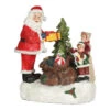Babbo Natale Con Albero Di Natale Con Musica E Luci 17 X 13 Cm -Vendite Costumi IQNR