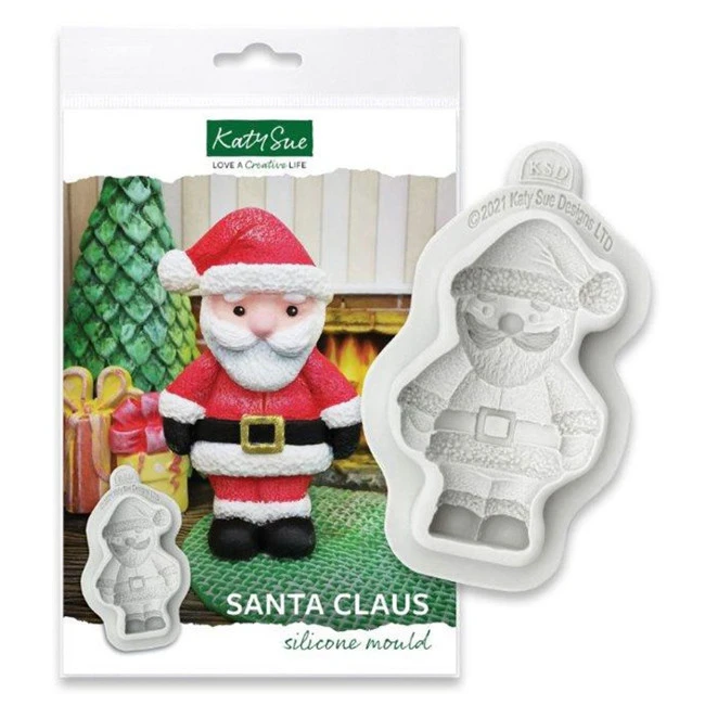 Stampo In Silicone Babbo Natale 8,5 X 5,5 Cm - Katy Sue Mould 3 Stampo In Silicone Babbo Natale 8,5 X 5,5 Cm - Katy Sue Mould