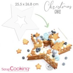 Stencil Per Stelle E Alberi Di Natale - Scrapcooking - 2 Pezzi. -Vendite Costumi J0UW 2