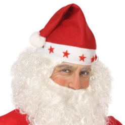 Cappello Babbo Natale Con Stelle E Luci