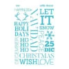 Stencil Frasi Di Natale 20 X 28,5 Cm - Artis Decor - 1 Unità -Vendite Costumi JDPW