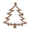 Albero Di Natale In Legno Con Acetato 10 X 8,5 Cm - Artis Decor - 2 Pz. -Vendite Costumi JNVE