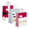 Sacchetto Regalo Babbo Natale Divertente 45 X 33 X 10 Cm - 1 Pz. -Vendite Costumi KC5C