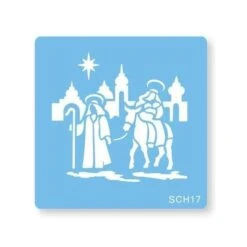 Stencil Scena Di Natale Da 9,5 Cm - JEM