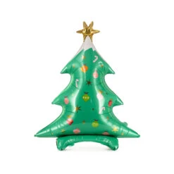 Palloncino Albero Di Natale Decorato 94 X 78 Cm - Partydeco