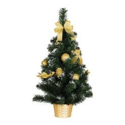 Alberello Di Natale Coperto Di Neve E Decorato - 60 Cm -Vendite Costumi NEC9