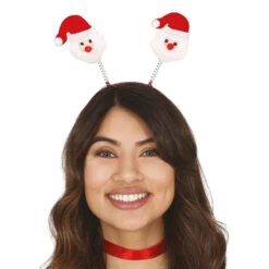 Cerchietto Teste Di Babbo Natale Con Molle