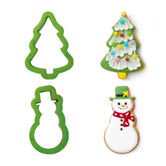 Tagliapasta Albero Di Natale E Pupazzo Di Neve - Decora - 2 Unità 4 Tagliapasta Albero Di Natale E Pupazzo Di Neve - Decora - 2 Unità - immagine 2