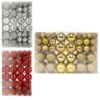 Palline Di Natale Di Diverse Dimensioni - 100 Pezzi. -Vendite Costumi O3CM